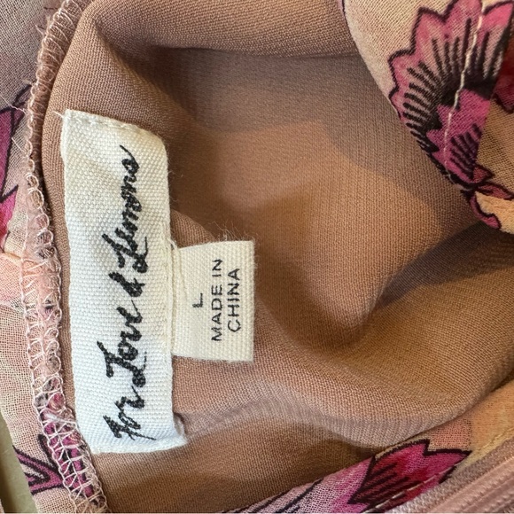For Love And Lemons Pink Floral Mini Dress - Picture 4 of 5